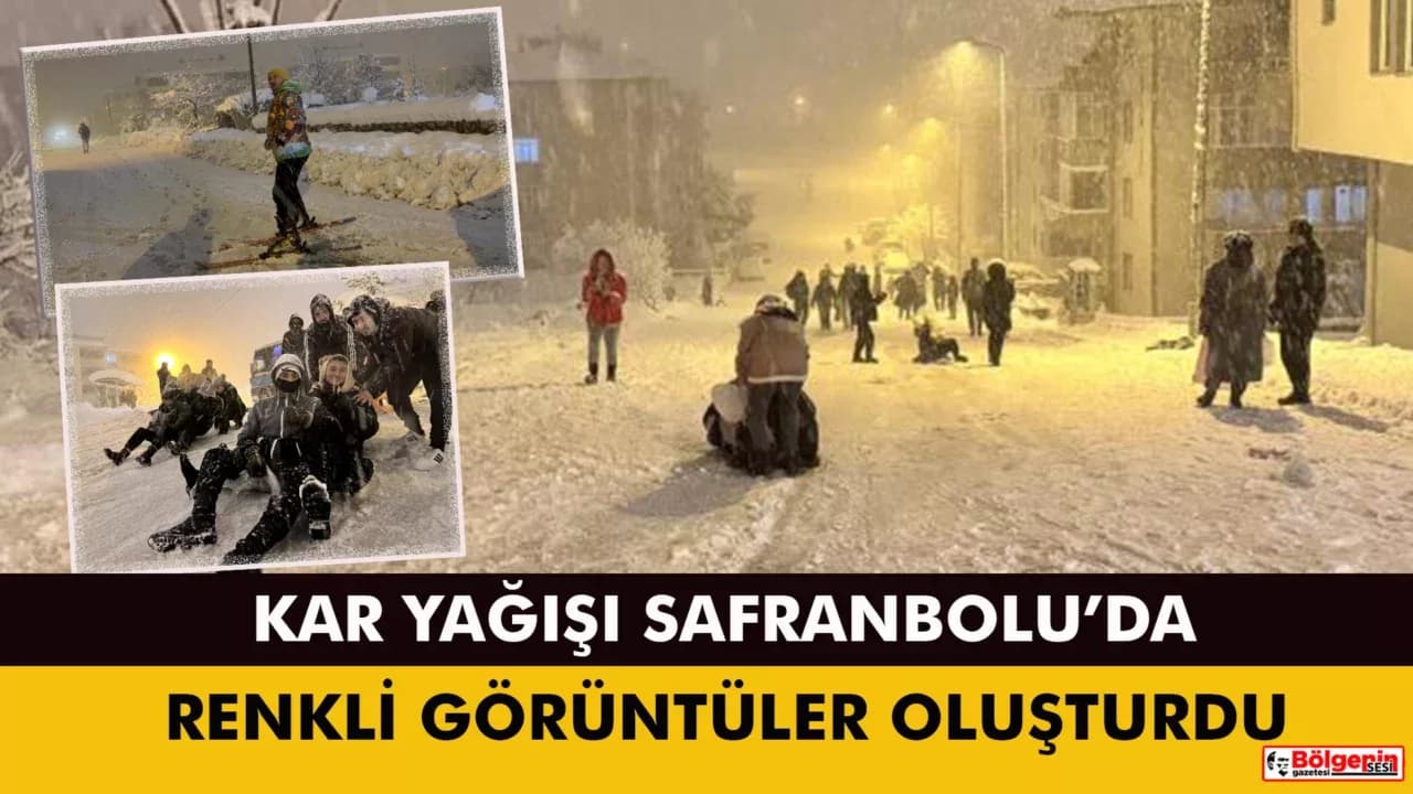 Karabük'te kar çilesi ve eğlence bir arada