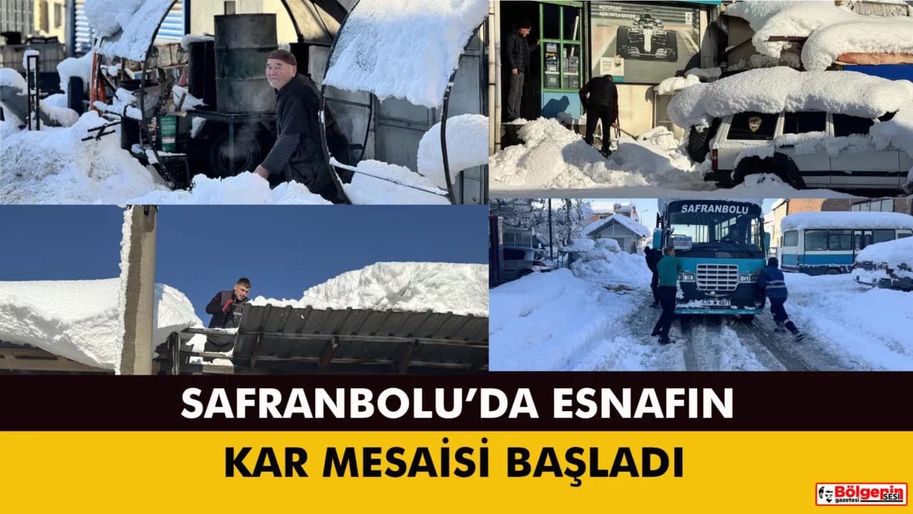 Kar yağışı durdu, esnafın mücadelesi başladı