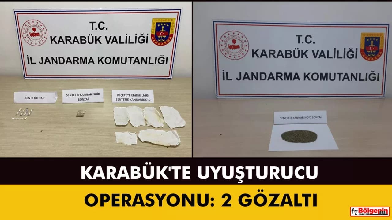 Karabük'te uyuşturucu operasyonu: 2 gözaltı
