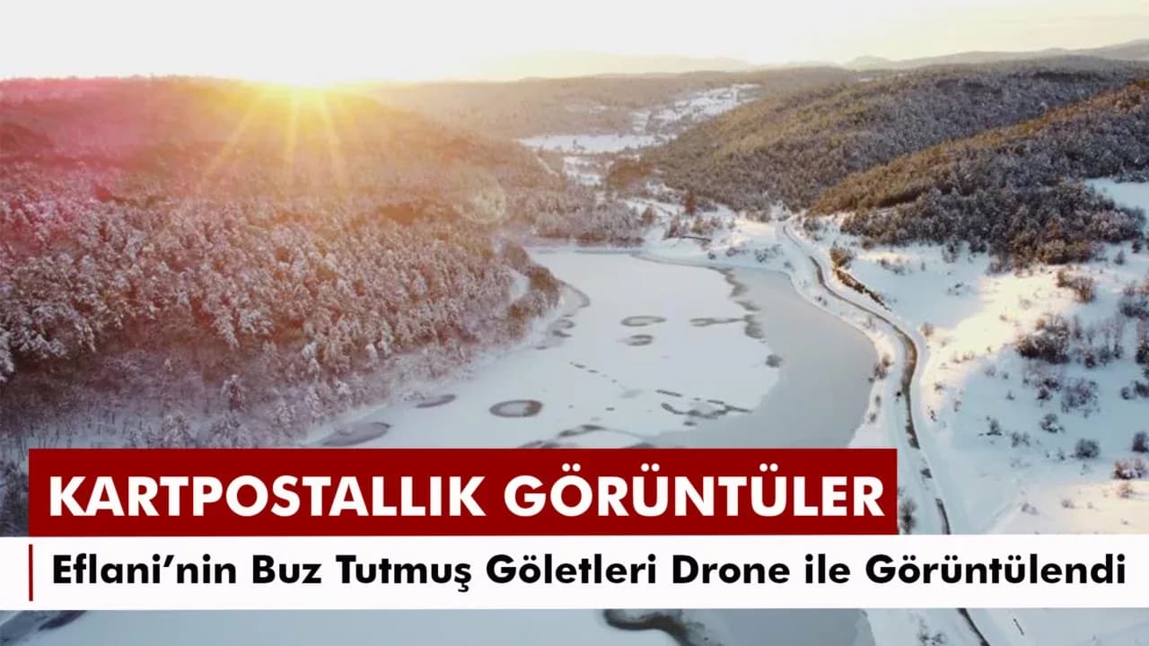 Buz tutan göletlerden kartpostallık manzaralar