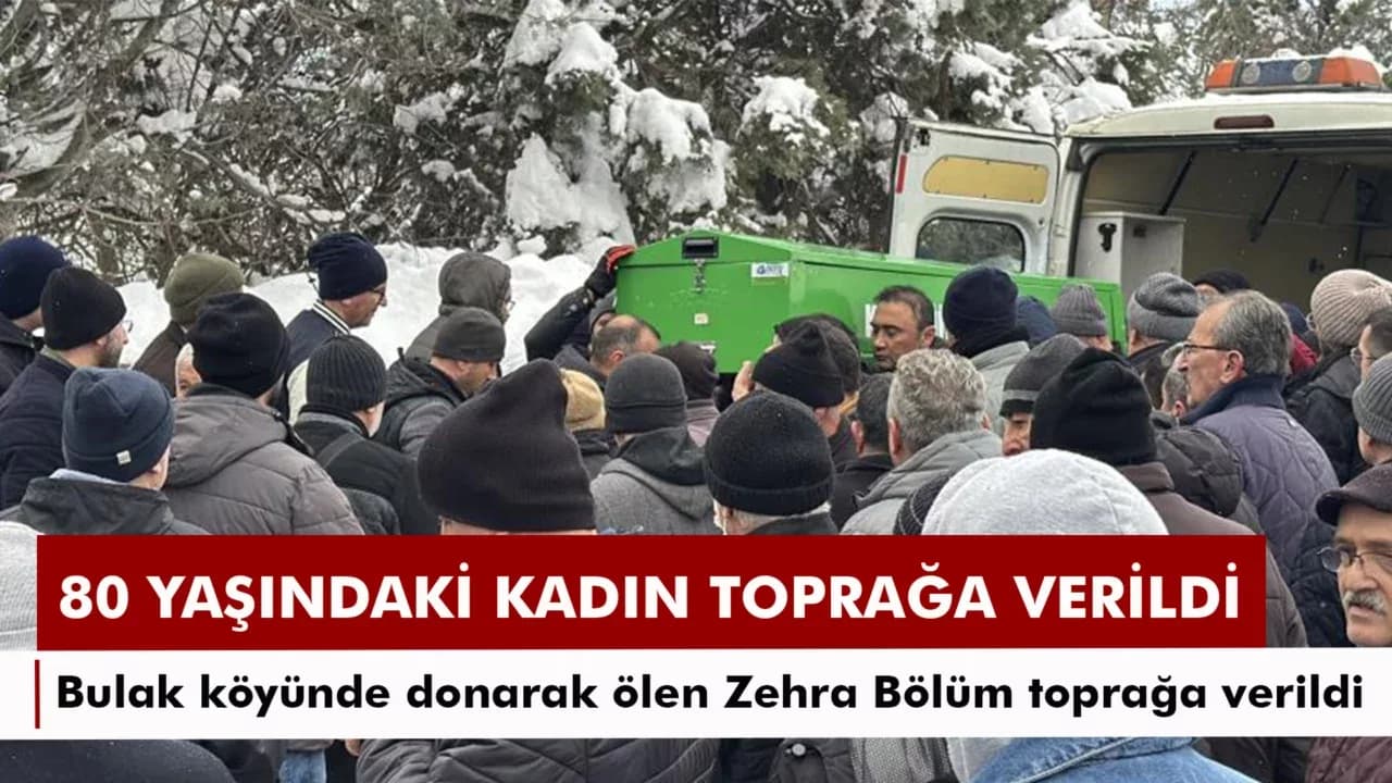 Karabük'te bahçede donmuş halde bulunan yaşlı kadın toprağa verildi