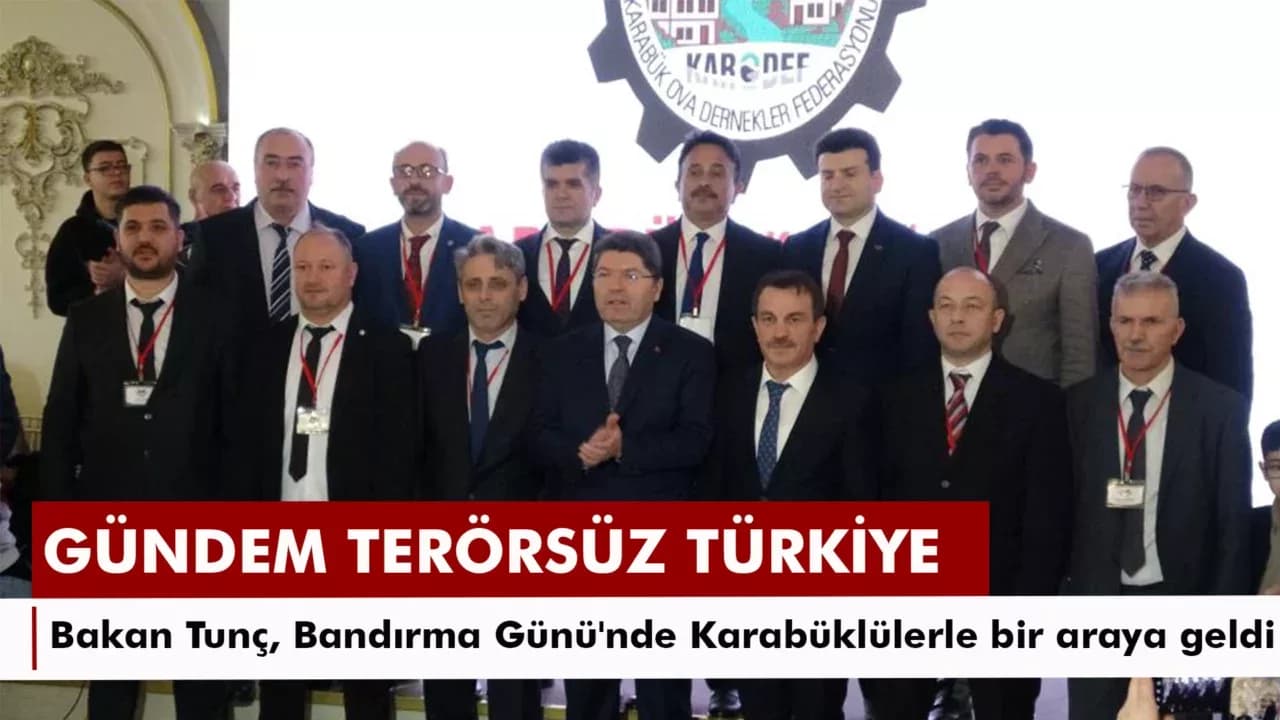 Adalet Bakanı Tunç, Bandırma Günü'nde Karabüklülerle bir araya geldi