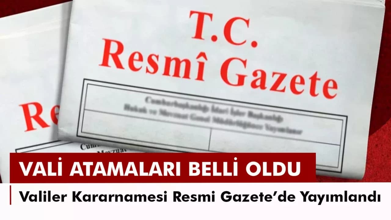 Cumhurbaşkanlığı tarafından yapılan atamalar Resmi Gazete’de