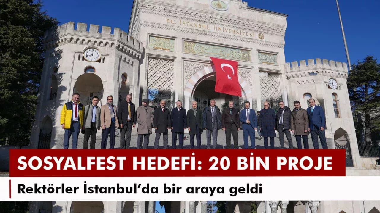 Sosyalfest 2026 İçin Üniversiteler İstanbul'da Buluştu