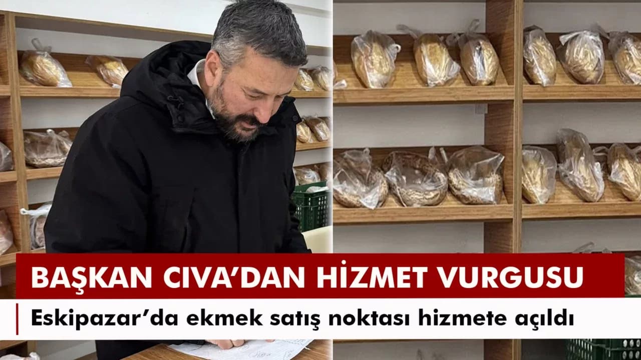 Eskipazar’da Ekmek Satış Noktası Hizmete Açıldı