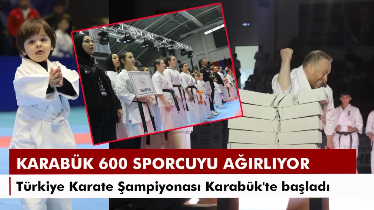 Türkiye Kyokushin Stil Karate Şampiyonası Karabük'te başladı