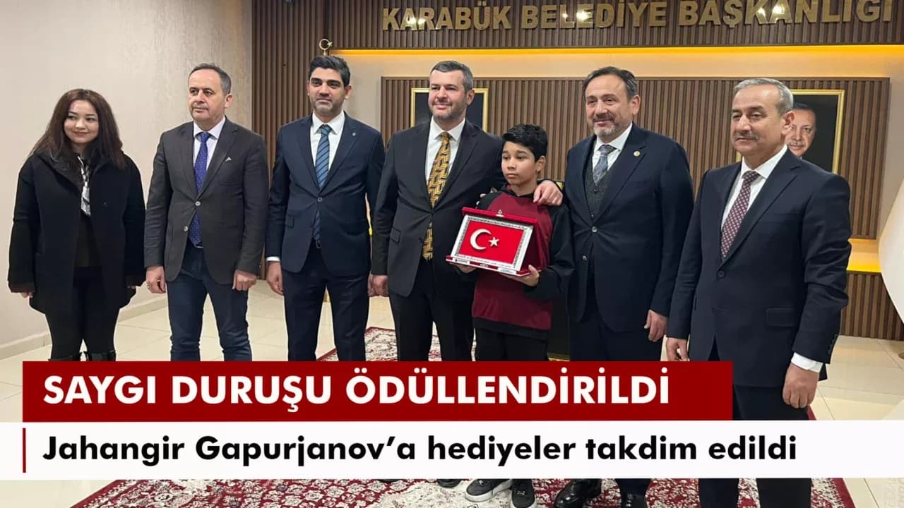 KARABÜK'TE KAR ALTINDAKİ SAYGI DURUŞU ÖDÜLLENDİRİLDİ