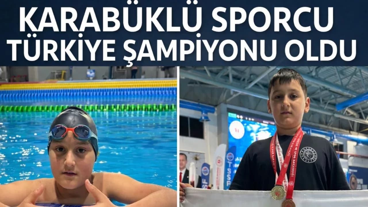Karabük, yüzmede ilk Türkiye şampiyonluğunu Lord ile kazandı