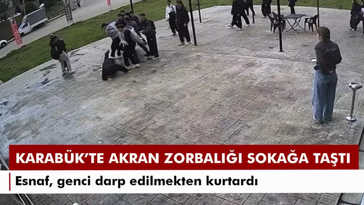 Akran zorbalığı sokağa taştı: Esnaf genci darp edilmekten kurtardı