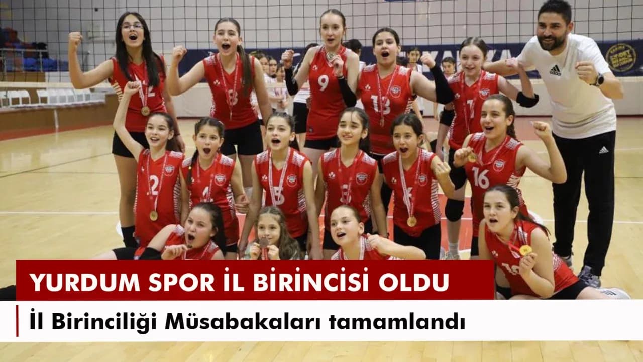 Voleybol Midi Kızlar İl Birinciliği müsabakaları sona erdi
