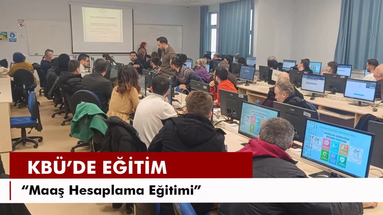 KBÜ’de maaş hesaplama eğitimi