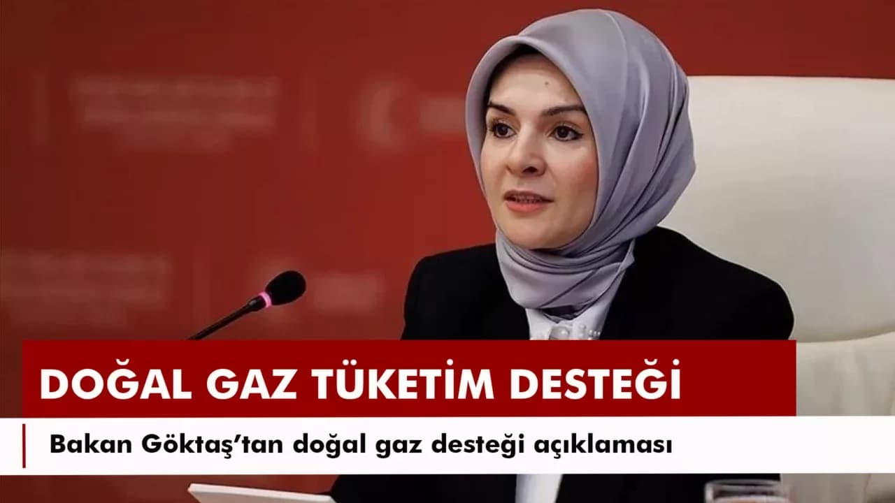 Bakan Göktaş’tan doğal gaz tüketim desteği