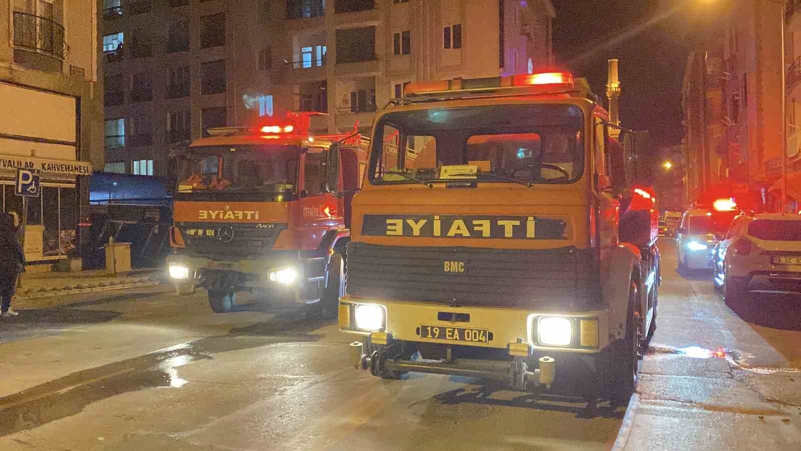 Çorum’da halı yıkama merkezinde yangın
