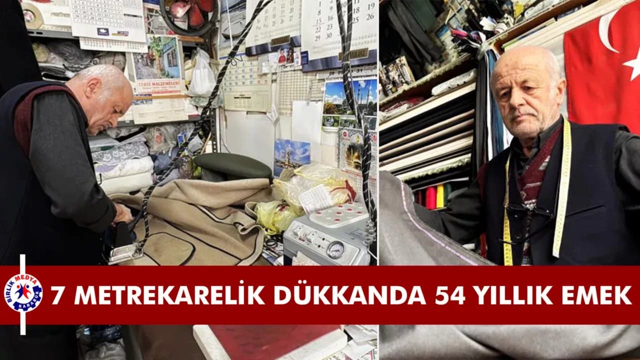 Mesleğinde yarım asrı geride bırakan terzi tarihi kentte zamana direniyor