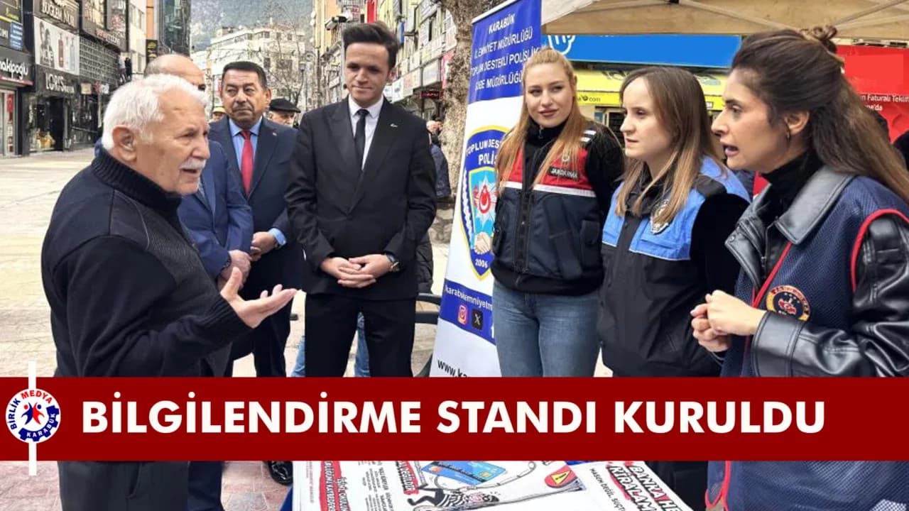Karabük’te dolandırıcılığa karşı bilgilendirme stantları kuruldu