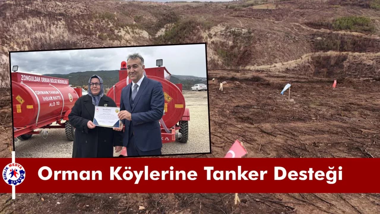 Orman köylerine 20 yeni tanker, yanan sahalara da tohumlama