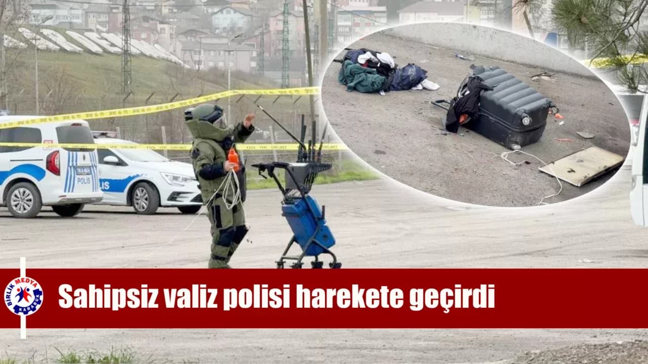 Karabük'te sahipsiz valiz polisi harekete geçirdi