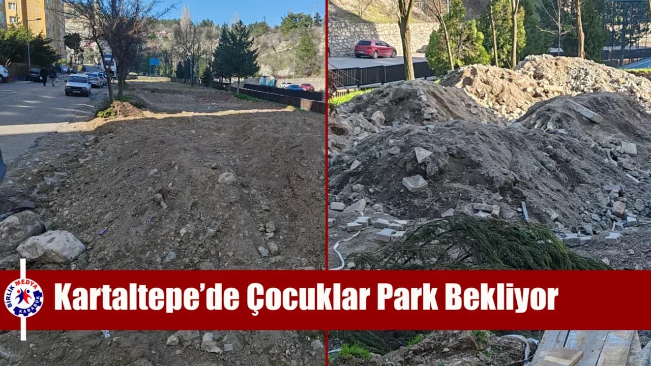 Karabük’te Çocuklar Parklarını Bekliyor