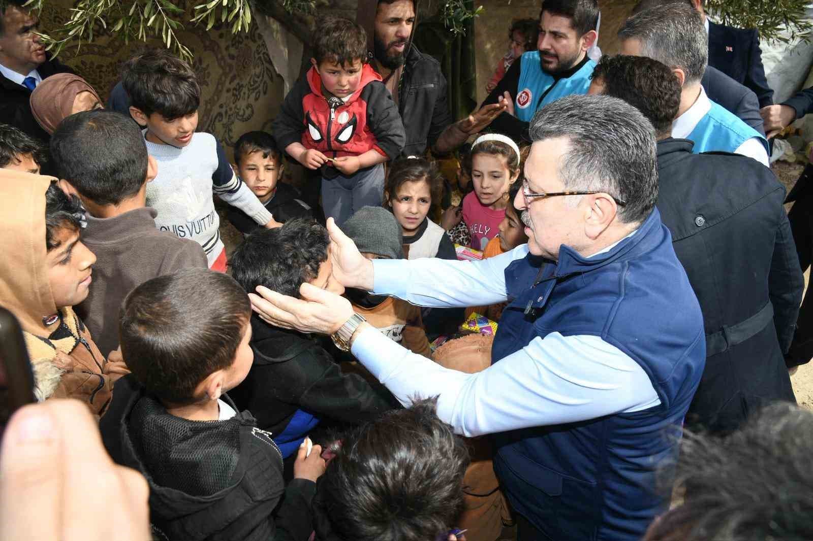 Trabzon’dan Suriye’deki çadır kente kardeş eli