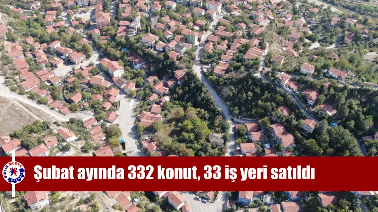 Karabük’te Şubat ayında 332 konut, 33 iş yeri satıldı