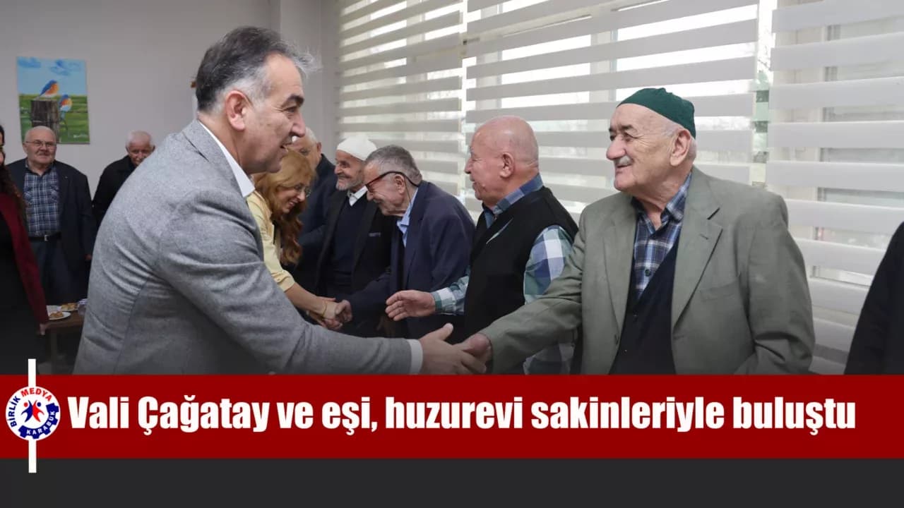 Vali Çağatay ve eşi, huzurevi sakinleriyle buluştu