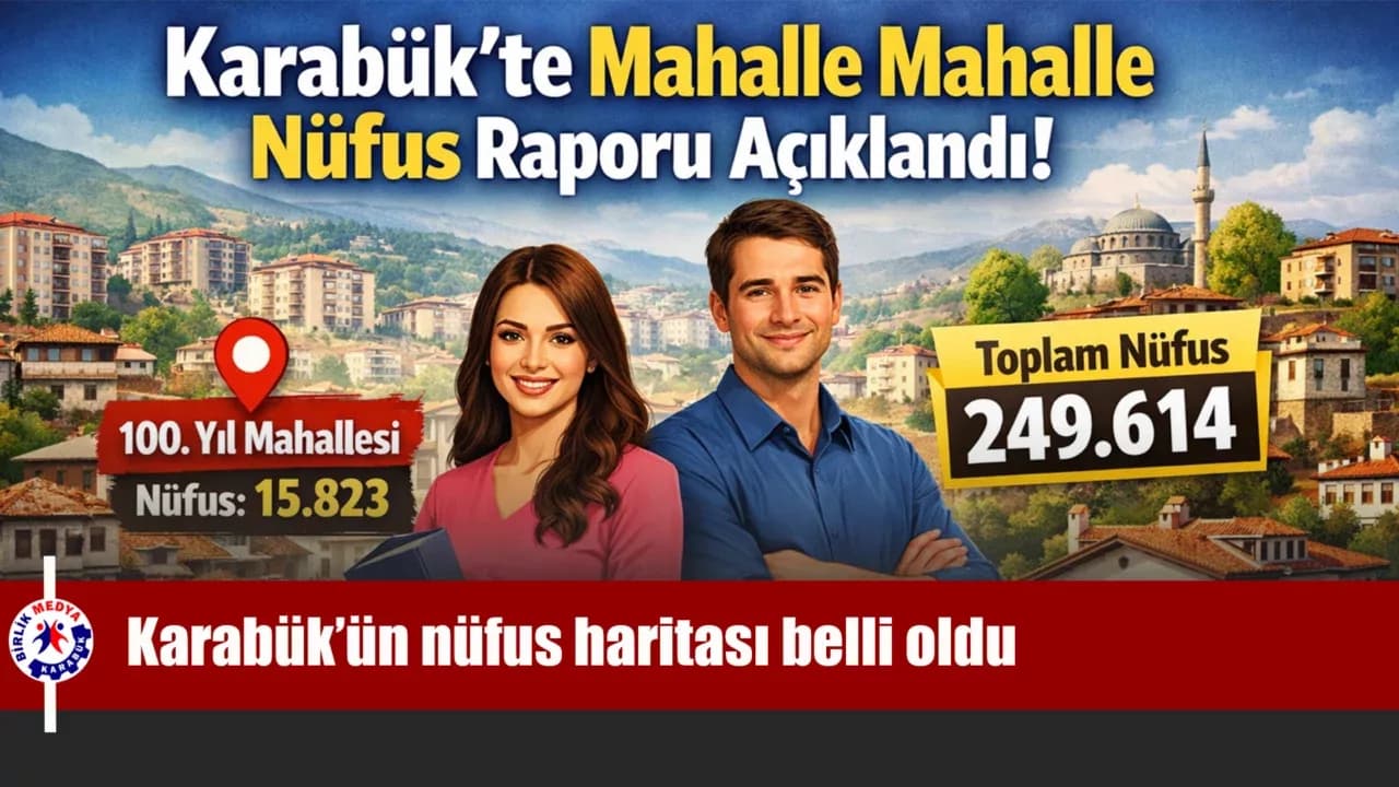 Karabük’ün nüfus haritası belli oldu