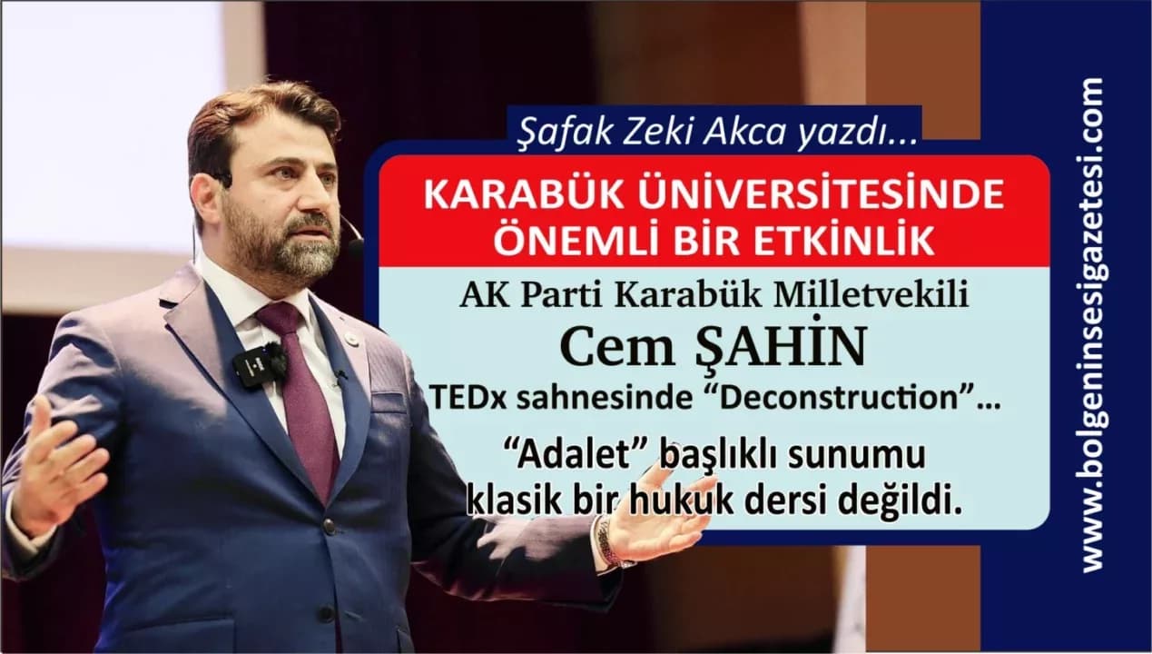 KARABÜK ÜNİVERSİTESİNDE ÖNEMLİ BİR ETKİNLİK TEDx sahnesinde “Deconstruction”…