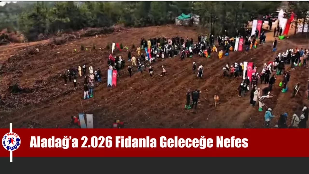 Aladağ’da yanan alan 2.026 fidanla yeniden hayat buldu
