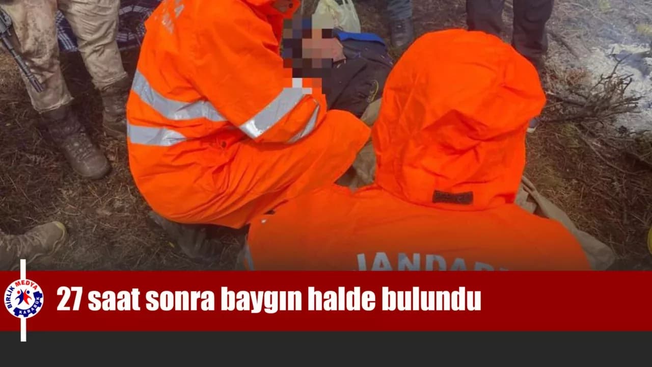 Bolu'da ava giden ve kaybolan vatandaş, 27 saat sonra baygın halde bulundu