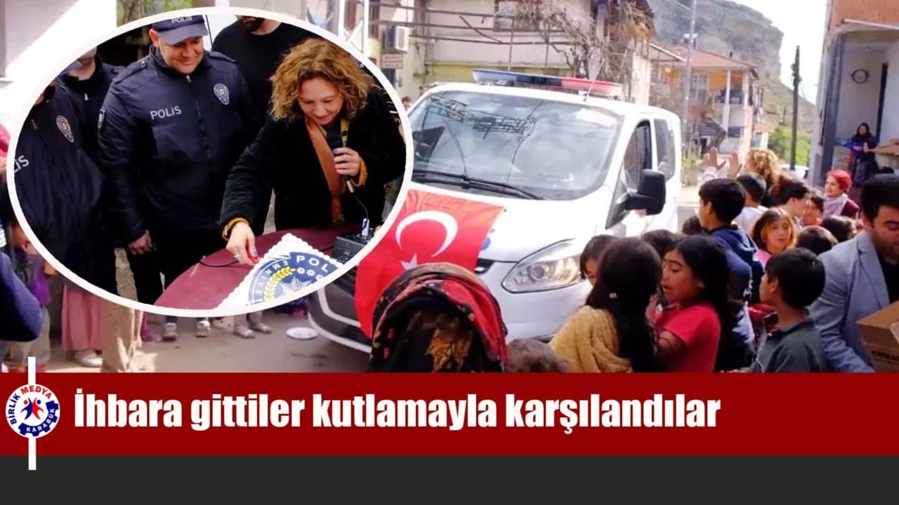 Safranbolu'da Polis ekipleri ihbarla gittikleri mahallede kutlamayla karşılandı