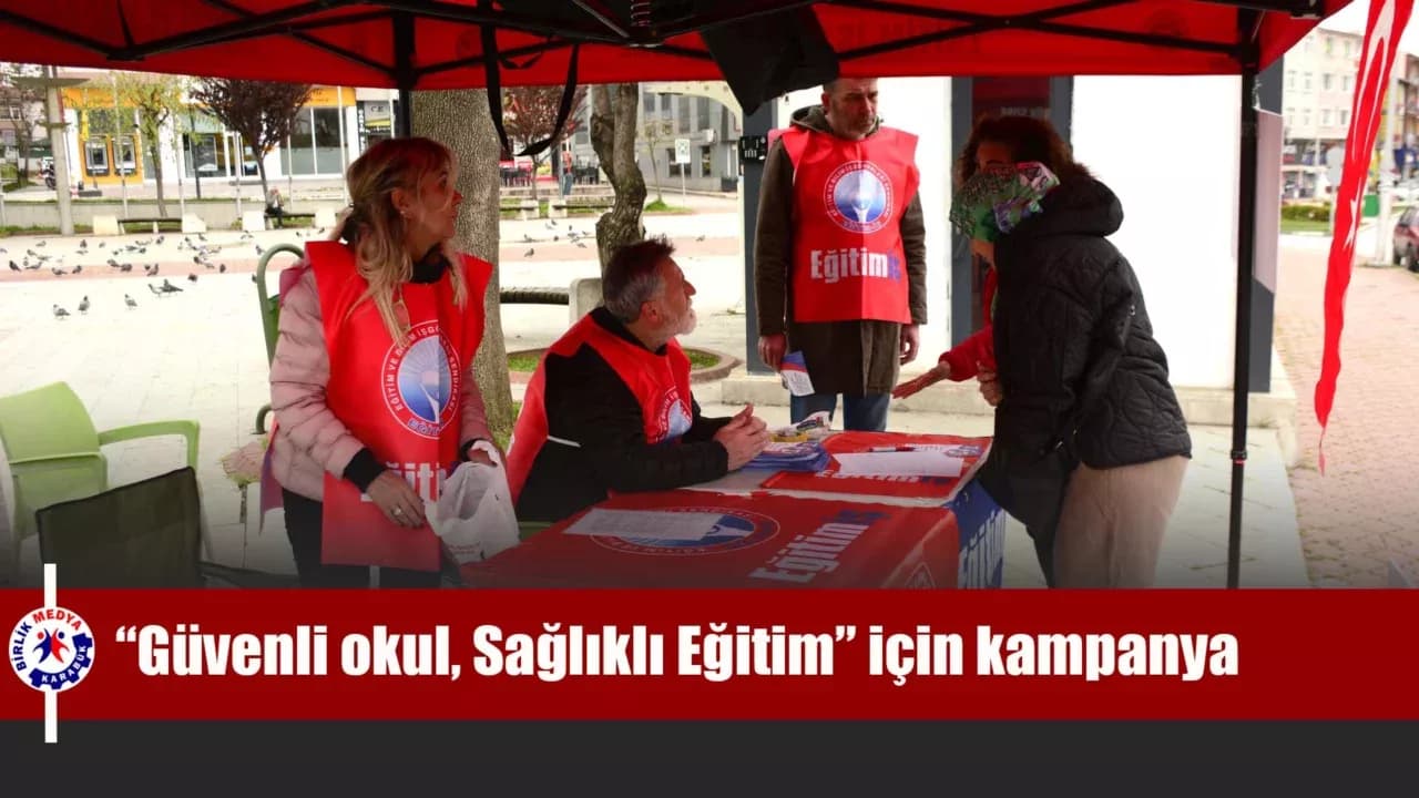 Safranbolu’da “Güvenli okul, Sağlıklı Eğitim” imza kampanyası