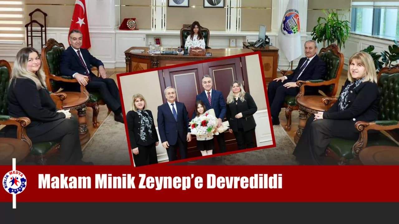 Karabük Valiliği’nde 23 Nisan Coşkusu: Makam Minik Zeynep’e Devredildi
