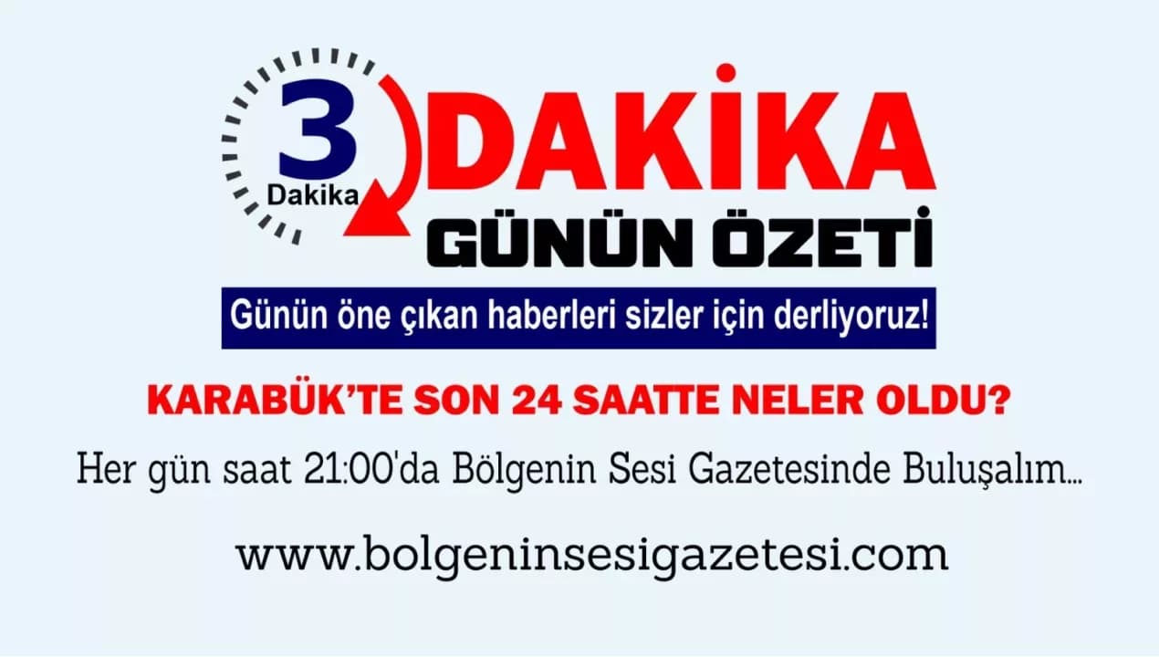 Karabük'ten Kısa Kısa Haberler
