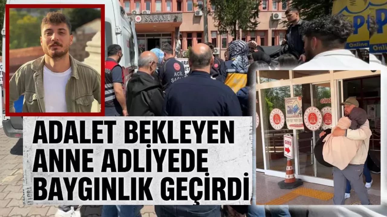 Karabük'te oğlunun ölüm davasında erteleme kararı çıkan anne hastanelik oldu