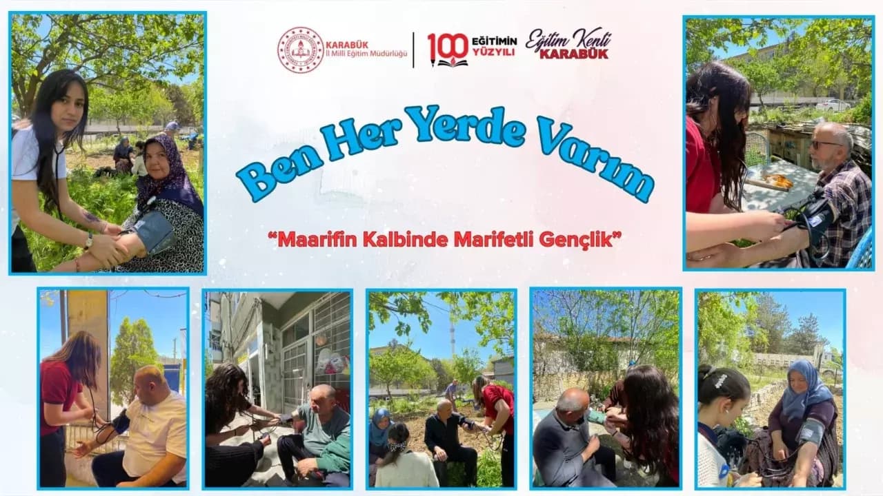 Öğrencilerden vatandaşlara sağlık hizmeti