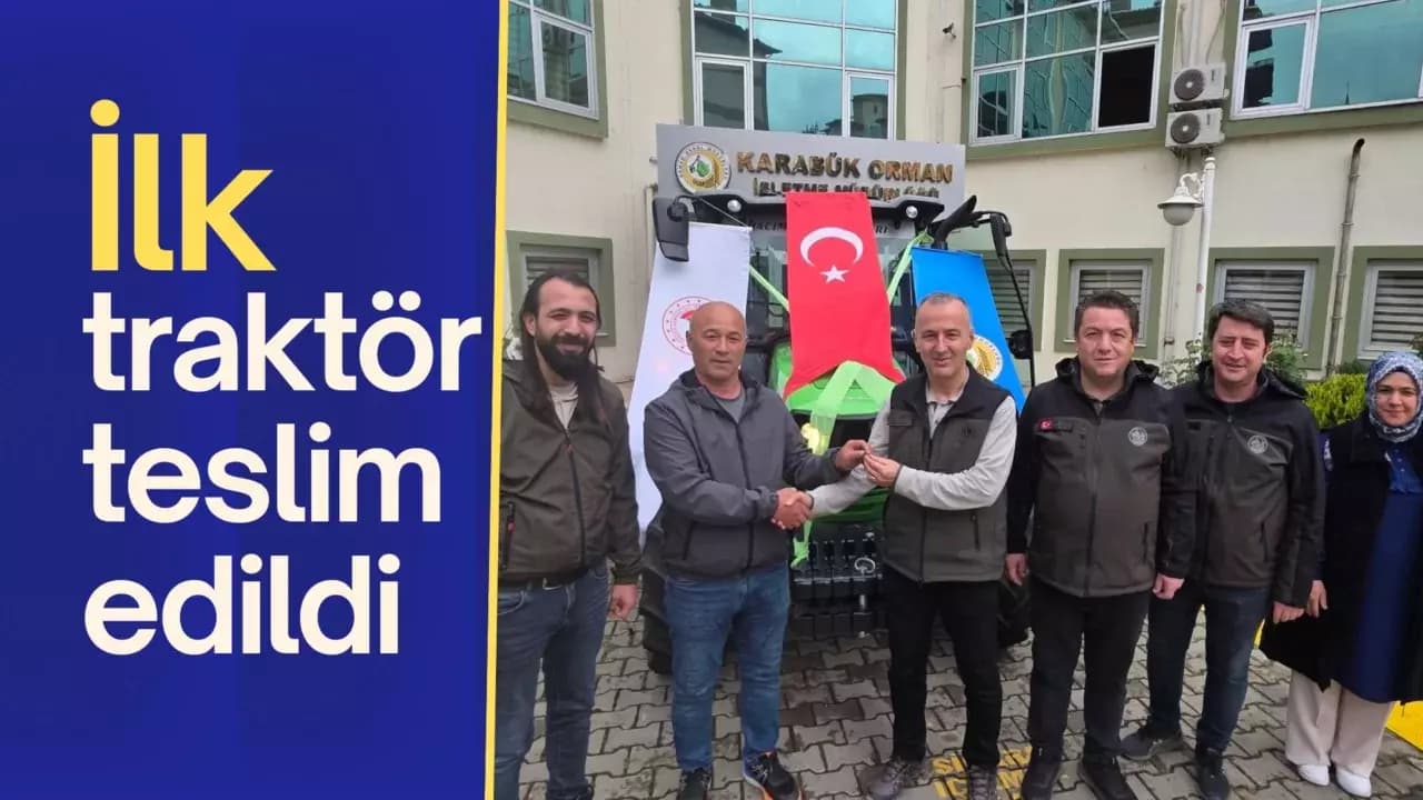 Karabük’te ORKÖY kapsamında ilk traktör teslim edildi
