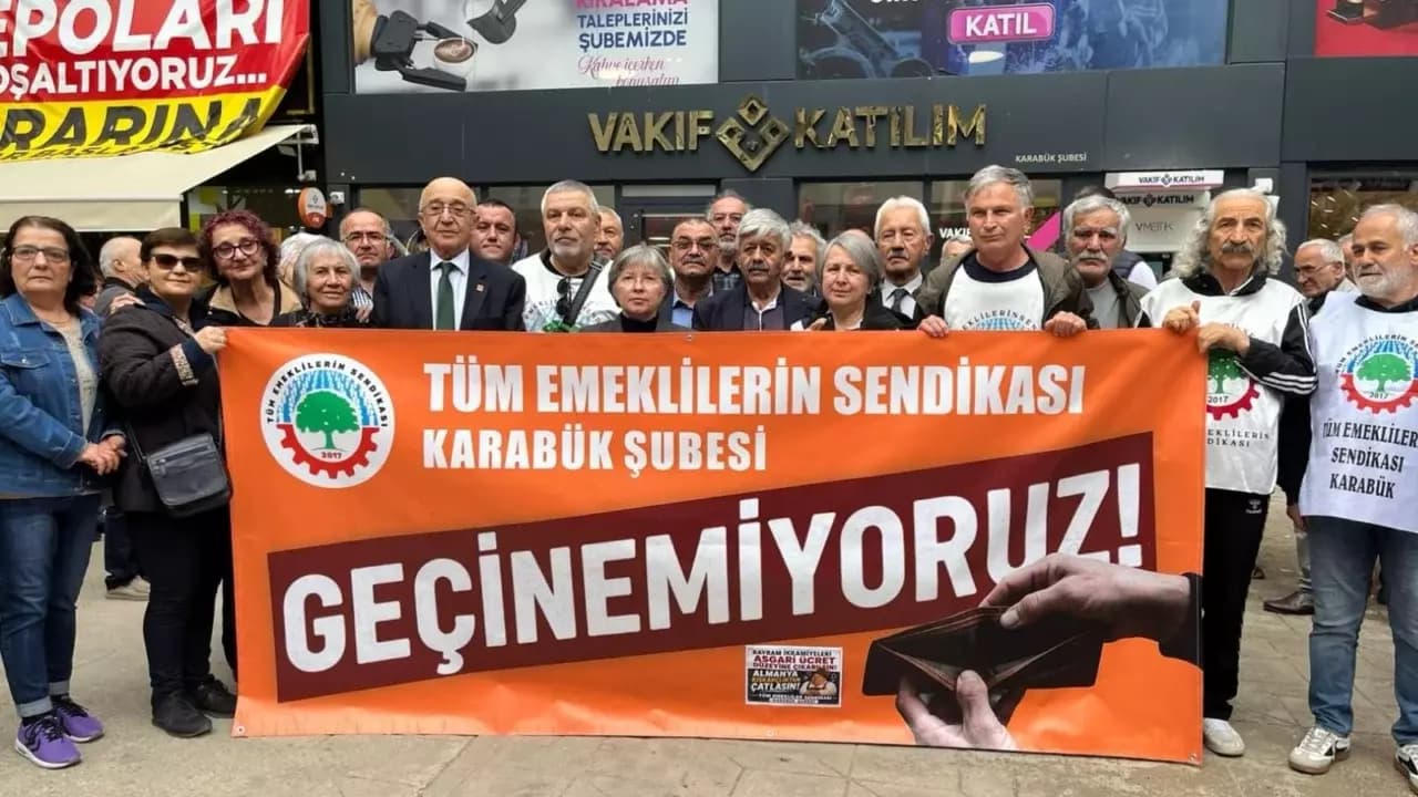 TÜM EMEKLİLER KARABÜK’TEN SES YÜKSELTTİ