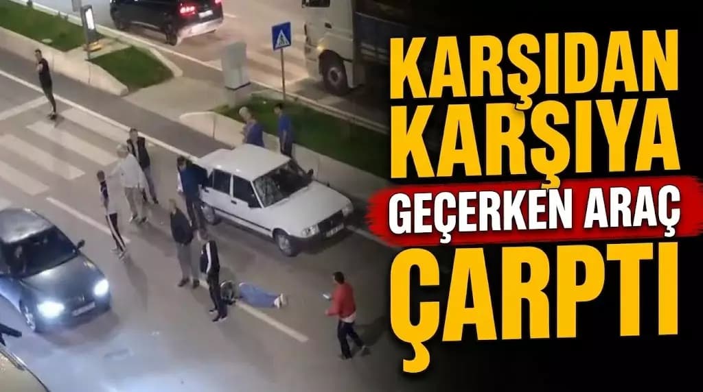 Karabük Tüccarlar İş Merkezi Önünde Yayaya Araç Çarptı