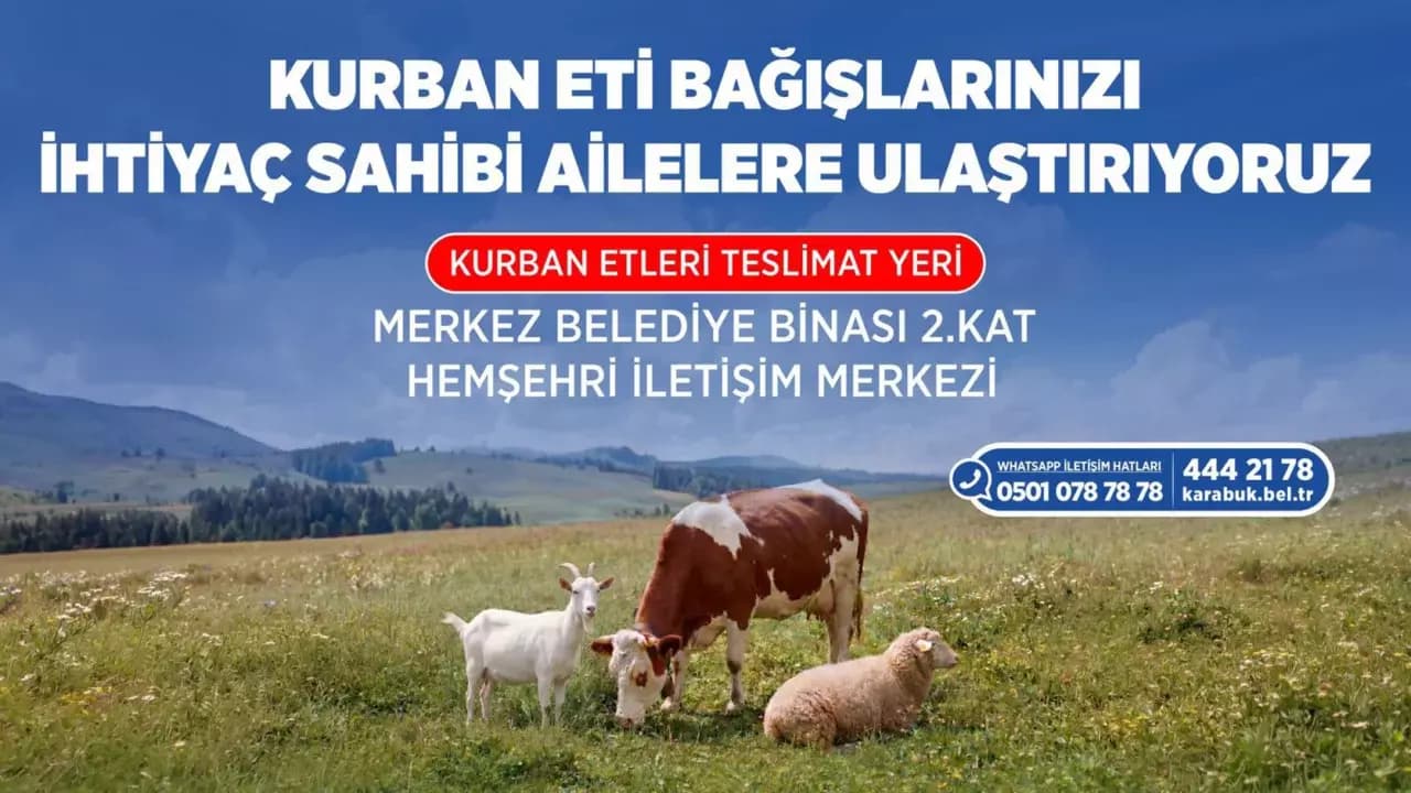 BAŞKAN ÇETİNKAYA: "KURBAN BAYRAMININ BEREKETİNİ HEP BİRLİKTE PAYLAŞALIM"
