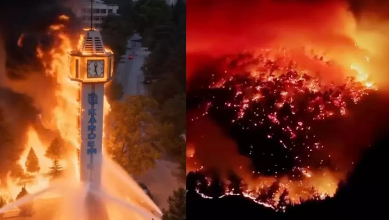 Yapay zeka destekli yangın videosu Karabük'ü korkuttu
