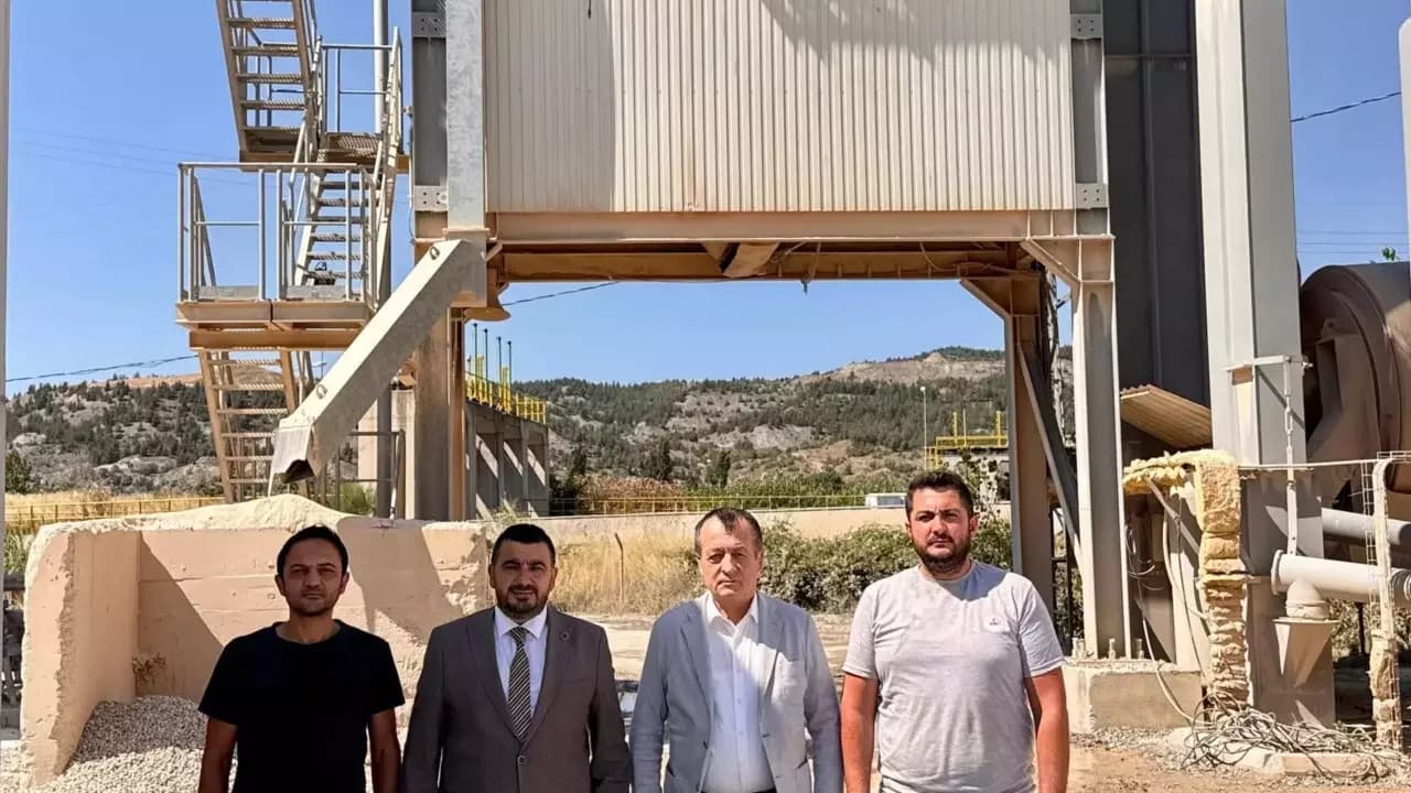 Kirman ve Kelleci’den Asfalt Plentinde inceleme