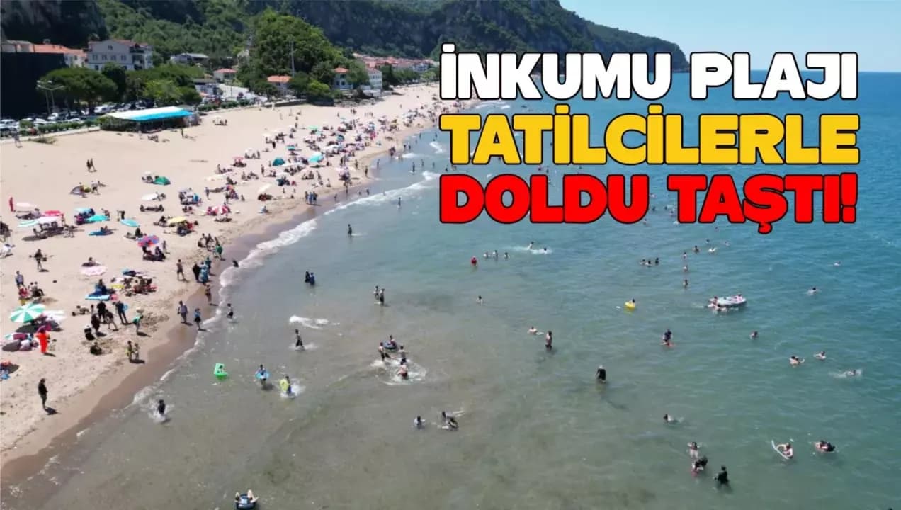 İnkumu Plajı Tatilcilerle Doldu Taştı!
