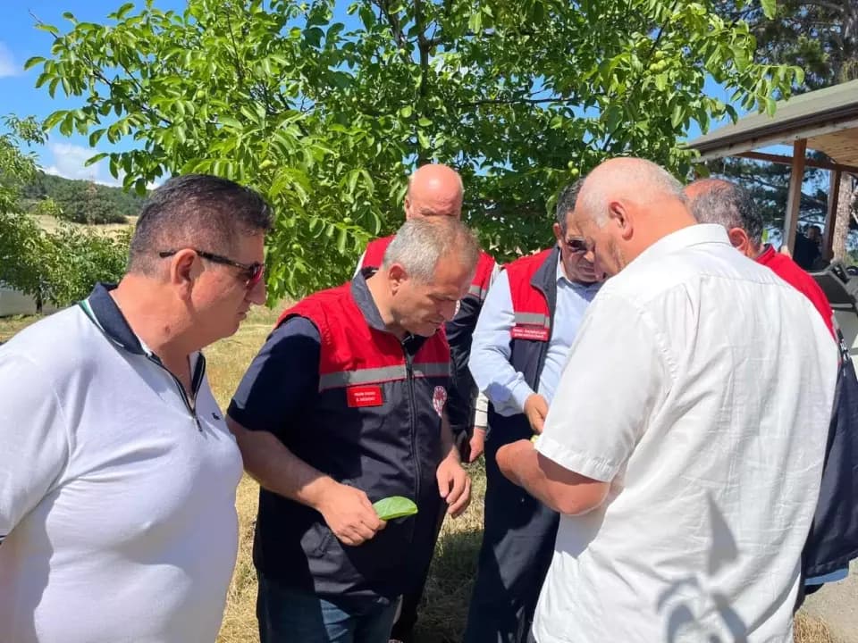 Yukarı Çiftlik Köyü'nde üreticilere yerinde ziyaret