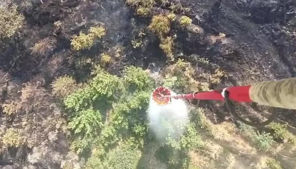 Karabük'te çıkan anız yangını söndürüldü