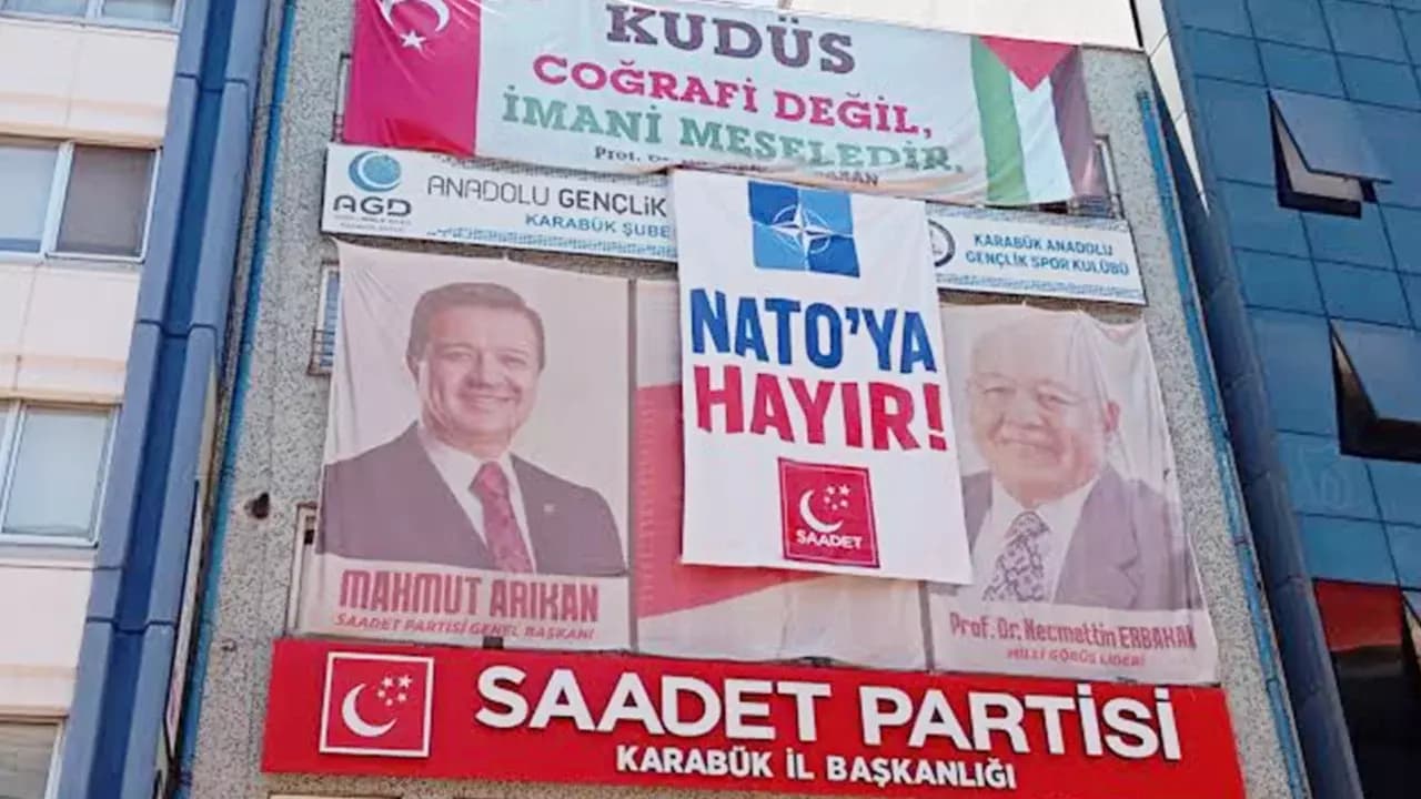 Karabük’te ‘Nato’ya Hayır’ pankartına ceza