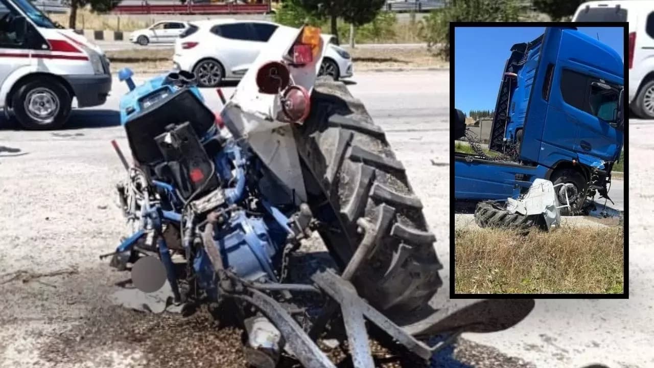 Karabük'te tır ile traktör çarpıştı: 1 ağır yaralı