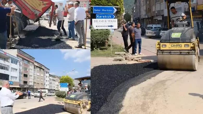 Yenice’de yollar yenileniyor