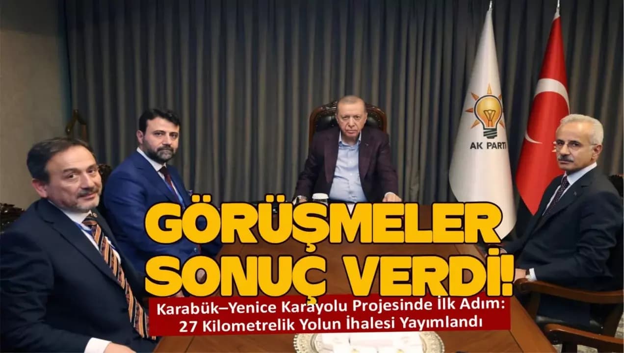 Karabük–Yenice Karayolu Projesinde İlk Adım: 27 Kilometrelik Yolun İhalesi Yayımlandı
