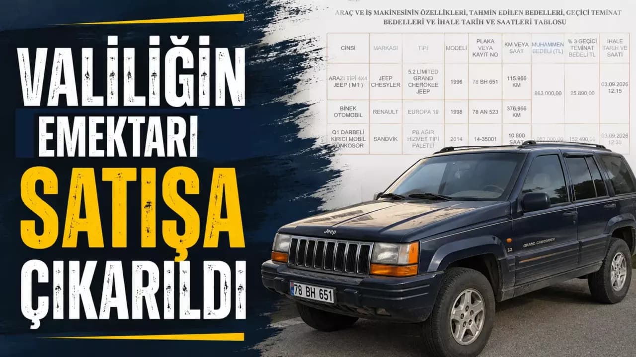 Valiliğin Emektarı Karabük'te Satışa Çıkarıldı