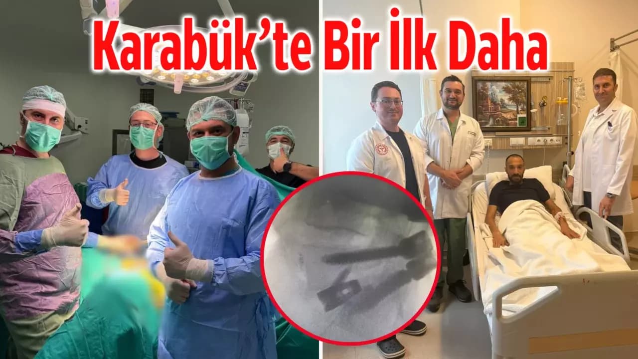 Karabük’te 8,5 Saatlik Zorlu Omurga Ameliyatı